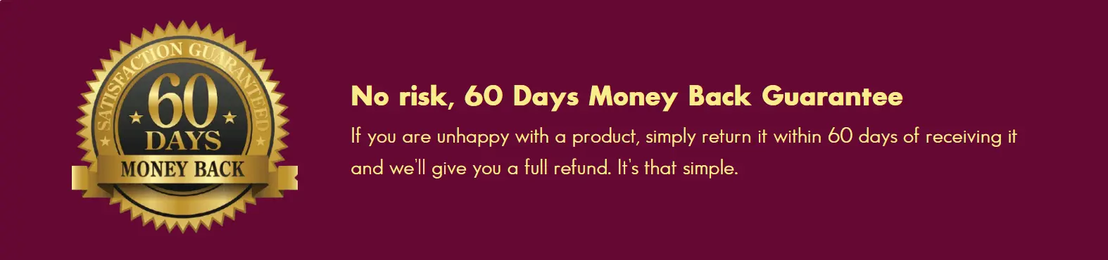 Money Back Guarantee